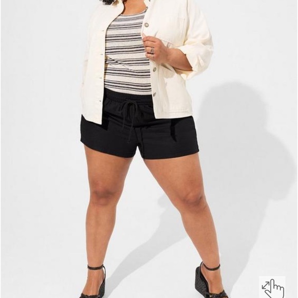 Torrid Canvas Raglan Chore Minimalist Lightweight Jacket - Picture 4 of 8